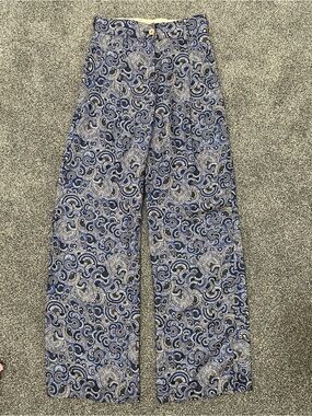 Printed Silk Pants